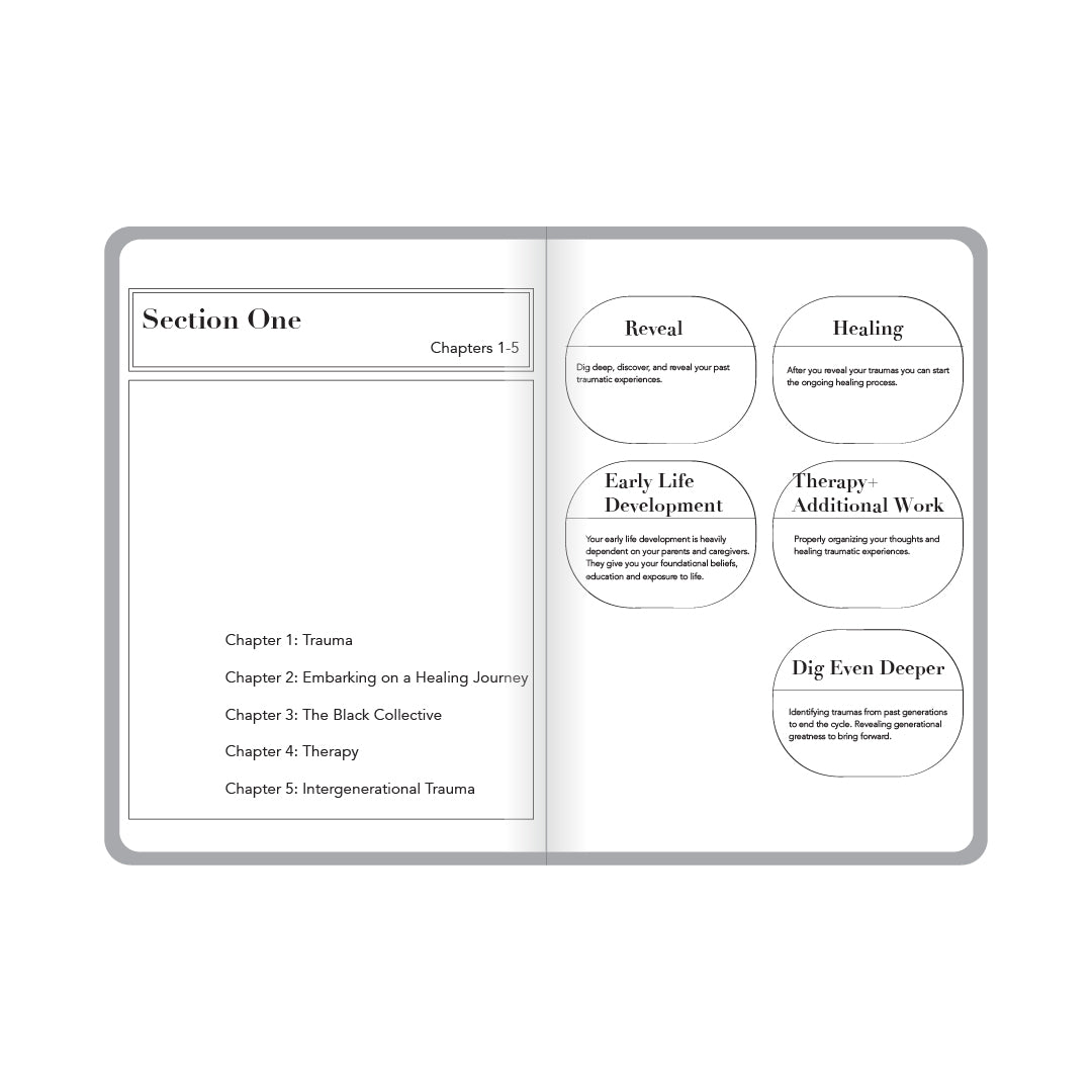 THE BLACK WOMAN'S Companion Workbook for HEALING TRAUMA, Processing Your Thoughts on Self-Love, Personal Development, and Raising Your Standards