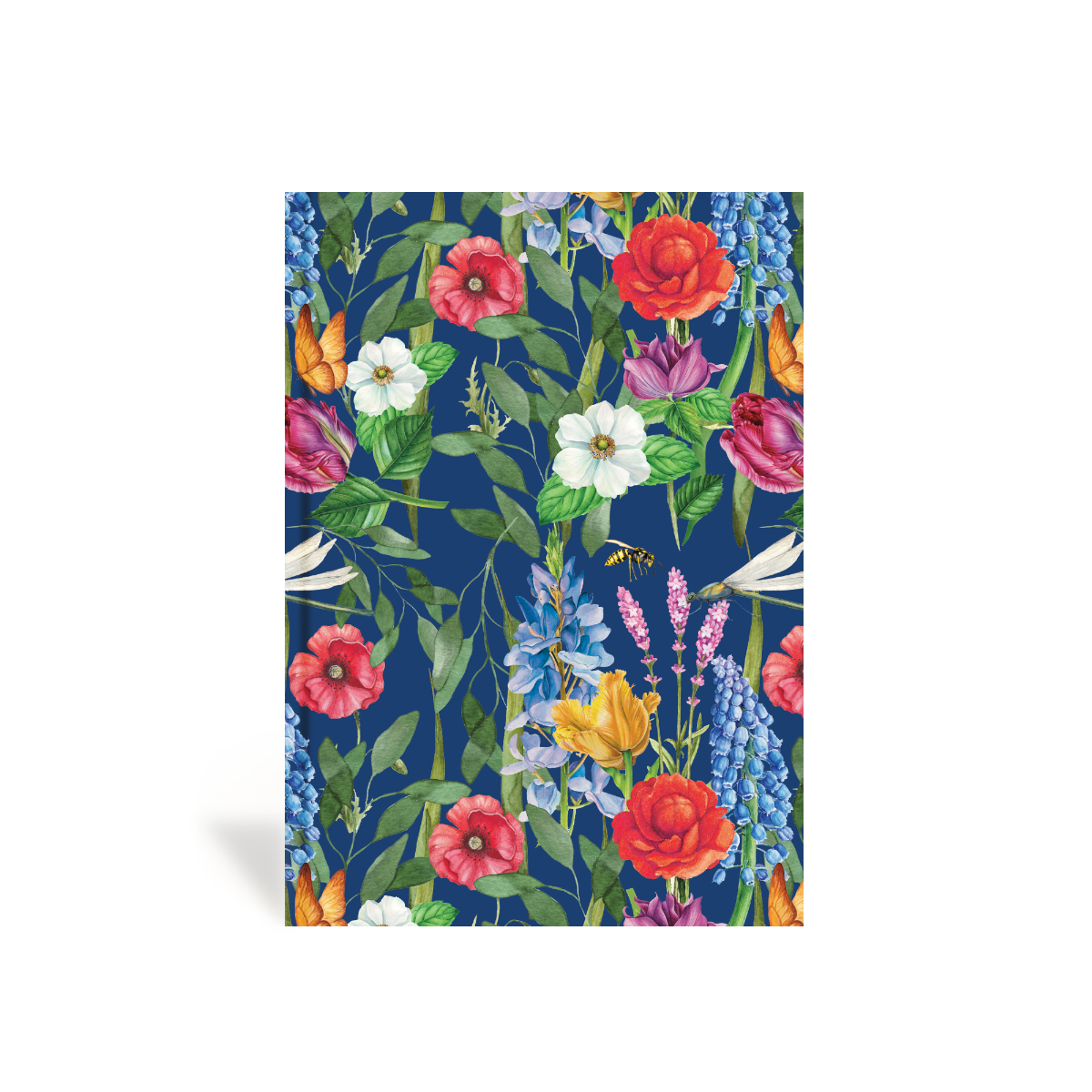 Daily Thoughts Journal - Navy Garden Party